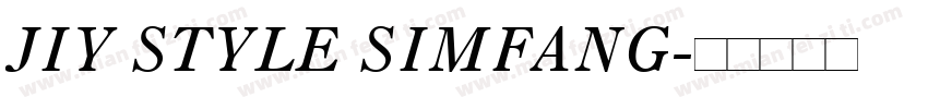 JIY STYLE SIMFANG字体转换